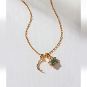 🆕🌛 Luna Norte Genuine Labradorite And Gold Stellar Sparkle Necklace